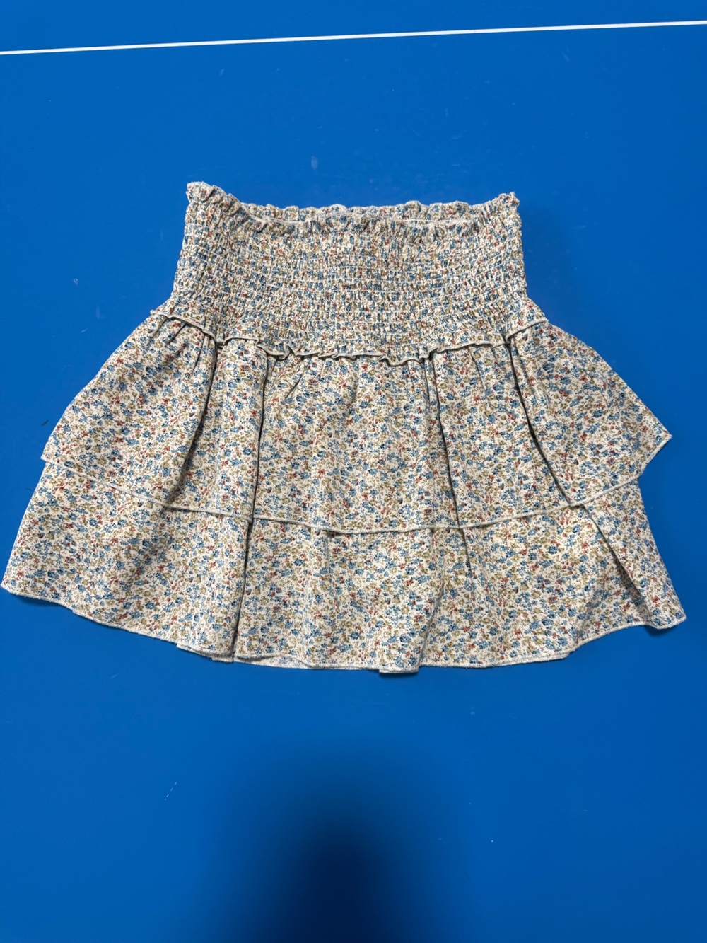 Katie J NYC Floral Tiered Skirt. Size XL. Like New